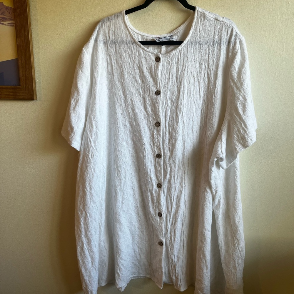 White Button-Down dress